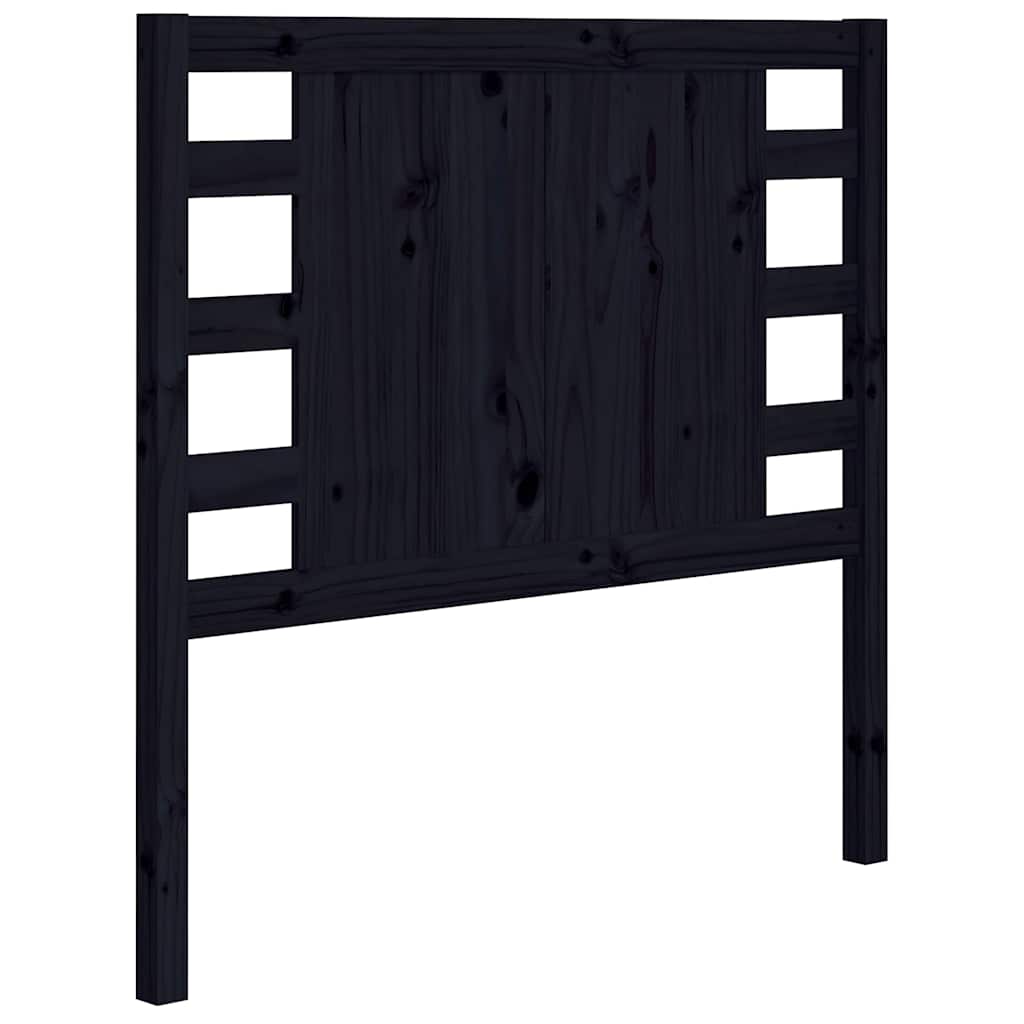 Vidaxl hoofdbord 81x4x100 cm massief grenenhout zwart