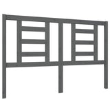Vidaxl hoofdbord 146x4x100 cm massief grenenhout grijs
