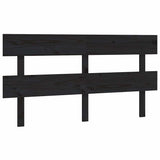 Vidaxl hoofdbord 164x3x81 cm massief grenenhout zwart