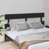 Vidaxl hoofdbord 184x3x81 cm massief grenenhout zwart