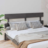 Vidaxl hoofdbord 204x3x81 cm massief grenenhout grijs