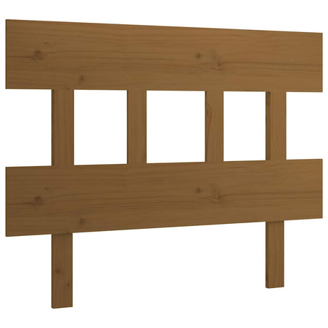 Vidaxl hoofdbord 93,5x3x81 cm massief grenenhout honingbruin