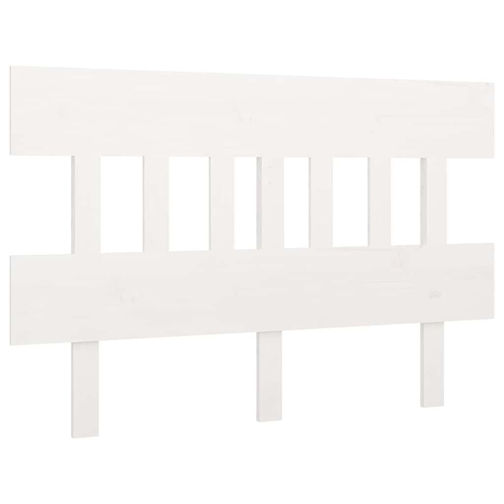 Vidaxl hoofdbord 123,5x3x81 cm massief grenenhout wit