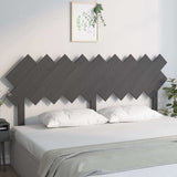 Vidaxl hoofdbord 178x3x80,5 cm massief grenenhout grijs