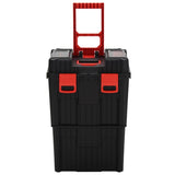 Vidaxl Tool Trolley Polypropen sort og rød