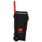 Vidaxl Tool Trolley Polypropen sort og rød