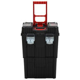 Vidaxl Tool Trolley Polypropen sort og rød