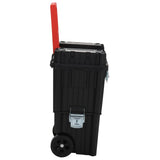 Vidaxl Tool Trolley Polypropen sort og rød