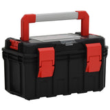 Vidaxl Toolbox 45x28x26,5 cm sort og rød