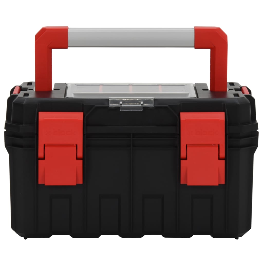 Vidaxl Toolbox 45x28x26,5 cm sort og rød