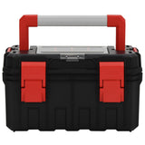 Vidaxl Toolbox 45x28x26,5 cm sort og rød
