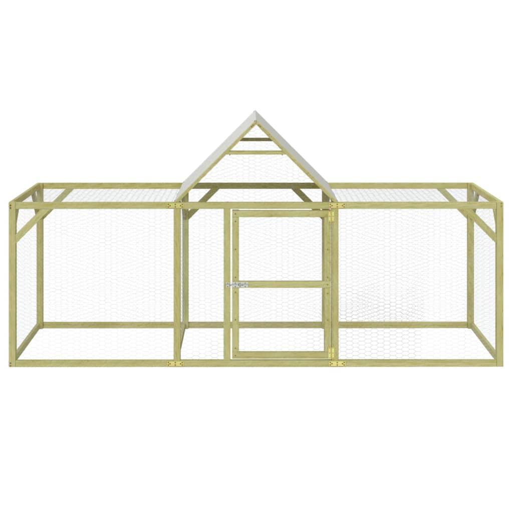 Vidaxl Chicken Coop 300x100x150 cm imprægneret fast fyrretræ