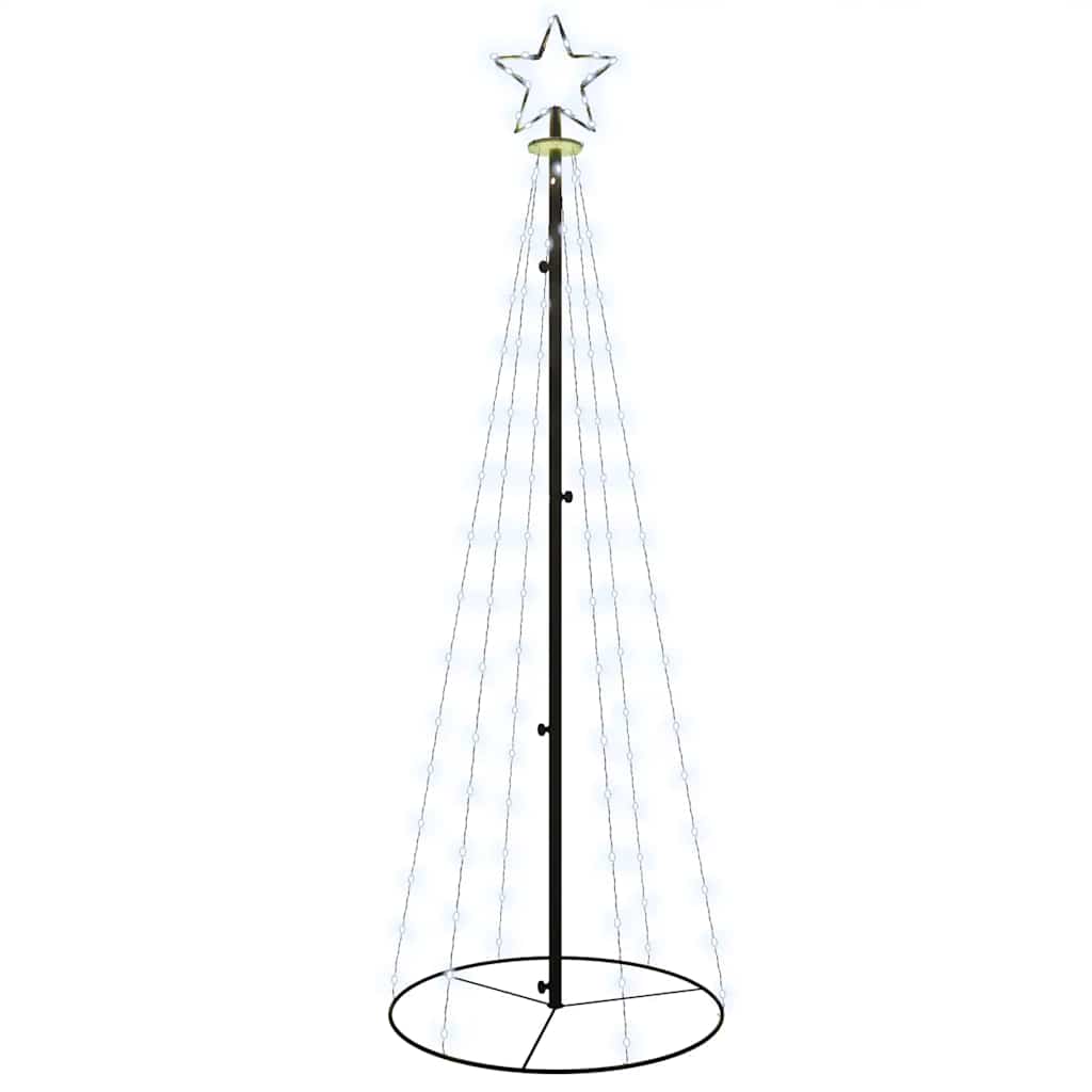 Vidaxx kegle juletræ 108 LED'er 70x180 cm kold hvid