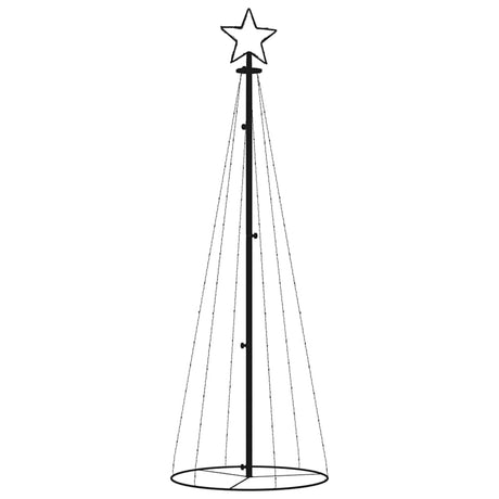 Vidaxx kegle juletræ 108 LED'er 70x180 cm flerfarvet