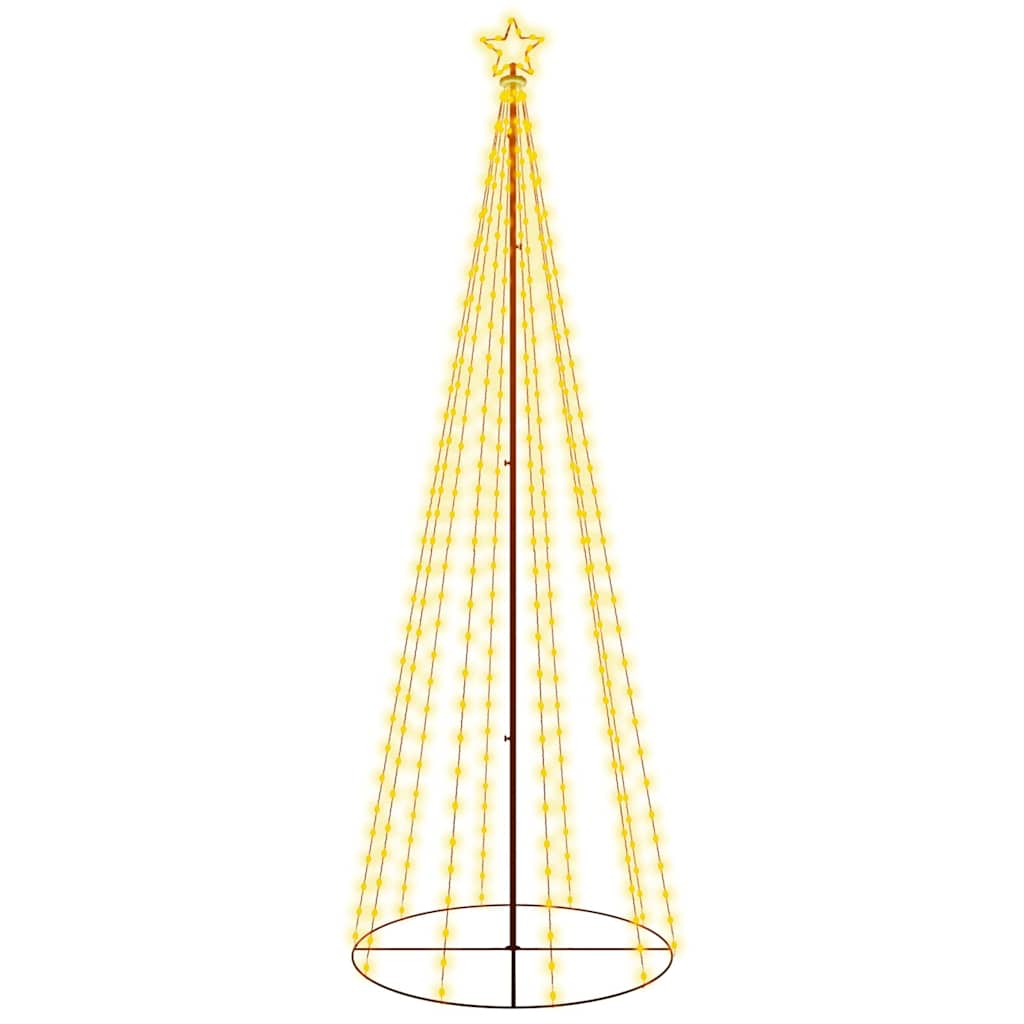 Vidaxx kegle juletræ 310 LED'er 100x300 cm varm hvid