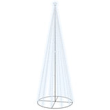 Vidaxl Kegelkerstboom 732 LEDS Kold hvid 160x500 cm