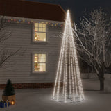 Vidaxl Kegelkerstboom 732 LEDS Kold hvid 160x500 cm