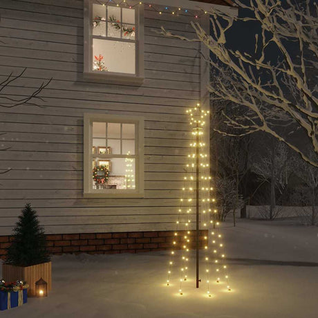 Vidaxl Christmas Tree med jordnål 108 lysdioder Varm hvid 180 cm