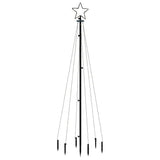 VidaXL juletræ med jordspyd 108 LED'er kold hvid 180 cm