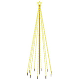 Vidaxx juletræ med jordspyd 310 LEDs varm hvid 300 cm