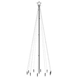 Vidaxx juletræ med jordspyd 310 LEDs varm hvid 300 cm