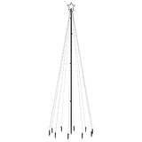 Vidaxl juletræ med jordstift 310 LED'er blå 300 cm
