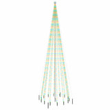 Vidaxl juletræ med jordstift 1134 LED'er Multi -farvet 800 cm