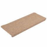 Vidaxl Stair Mats Self -fast 15 ST 65x24,5x3,5 cm beige