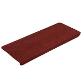 Vidaxl Stair Mats Selvlavt 15 ST 65x24,5x3,5 cm rød
