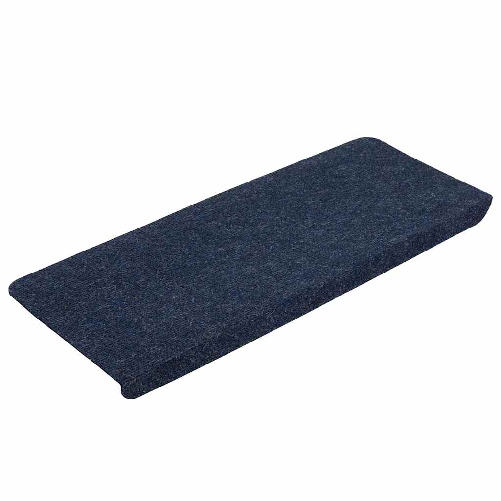 Vidaxl Stair Mats Self -fast 15 ST 65x24,5x3,5 cm blå