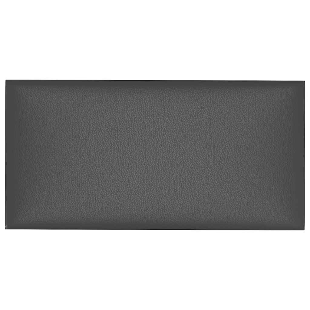 Vidaxl vægpaneler 12 stk 0,54 m² 30x15 cm Kunstig lædergrå