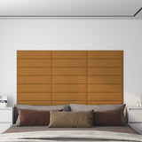 Vidaxl vægpaneler 12 st 1,08 m² 60x15 cm fløjlsbrun