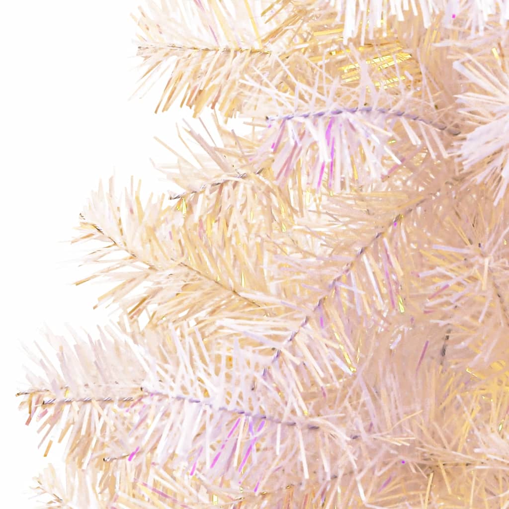 Vidaxl Kunstkerstboom med iriserende ender 150 cm PVC White