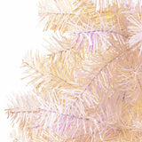 Vidaxl Kunstkerstboom med iriserende ender 150 cm PVC White