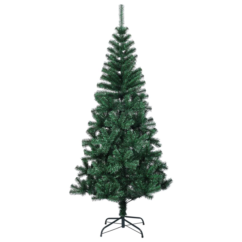 Vidaxx kunstigt juletræ med iriserende ender 150 cm PVC grøn