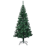 Vidaxx kunstigt juletræ med iriserende ender 150 cm PVC grøn