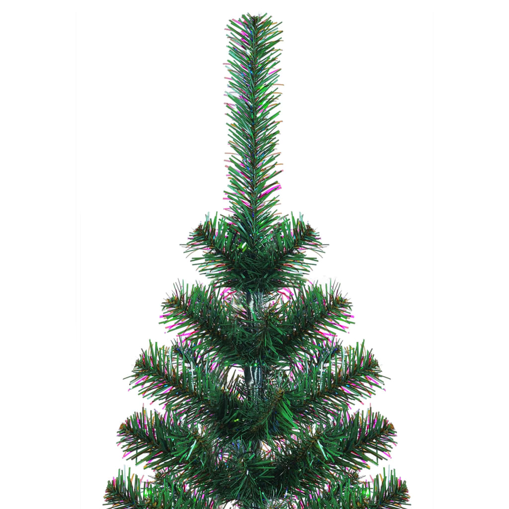 Vidaxx kunstigt juletræ med iriserende ender 150 cm PVC grøn