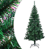 Vidaxl Kunstkerstboom med iriserende ender 180 cm PVC Green