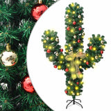 VidaXL julekaktus med stativ og lysdioder 210 cm PVC grøn