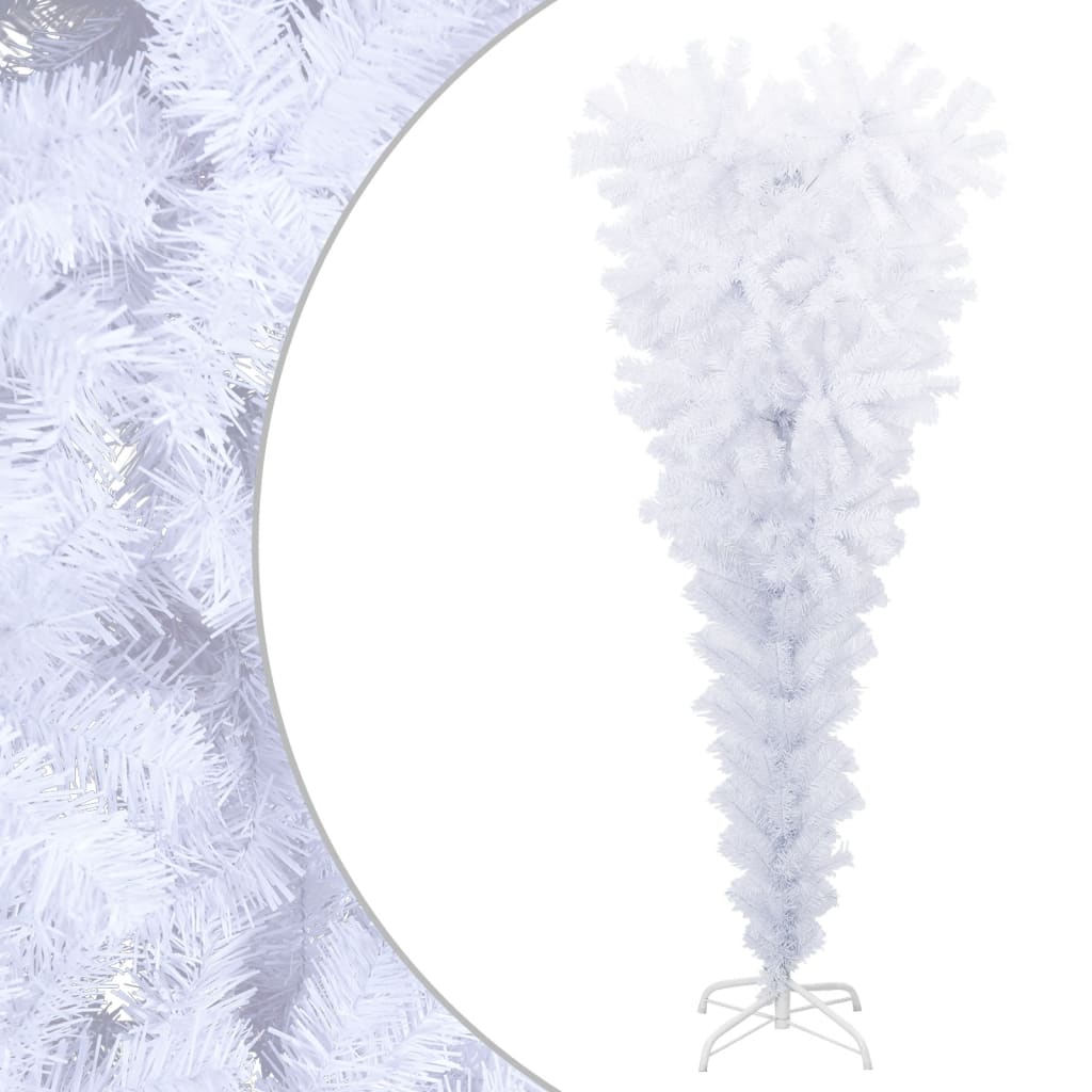 Vidaxl Kunstkerstboom med standard omvendt 120 cm hvid
