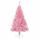 Vidaxx kunstigt juletræ med standard halv 120 cm PVC pink