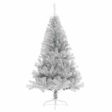 Vidaxl Kunstkerstboom halvdelen med standard 180 cm cap sølvfarvet