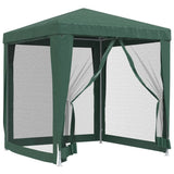 Vidaxl Party Telt med 4 mesh sidevægge 2x2 m HDPE Green