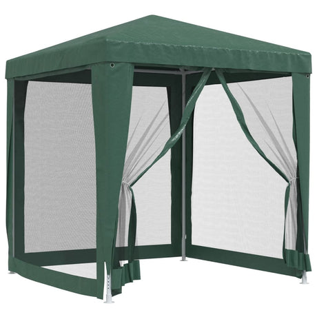 Vidaxl Party Telt med 4 mesh sidevægge 2x2 m HDPE Green