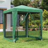 Vidaxl Party Telt med 4 mesh sidevægge 2x2 m HDPE Green