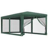 Vidaxl Party Telt med 6 mesh sidevægge 3x6 m HDPE Green