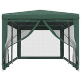 Vidaxl Party Telt med 6 mesh sidevægge 3x6 m HDPE Green