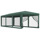 Vidaxl Party Telt med 8 mesh sidevægge 3x9 m HDPE Green