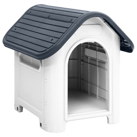 VidaXL hundehus grå 59x75x66 cm polypropylen