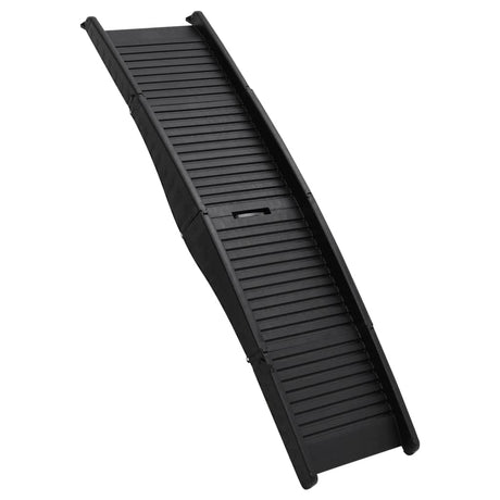 Vidaxl Dog Slope Foldbar 153x40x12,5 cm plast sort